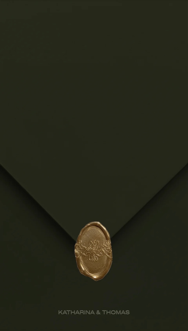 Digitale Hochzeitseinladung Tuscany im Umschlag, von Wedding Mark